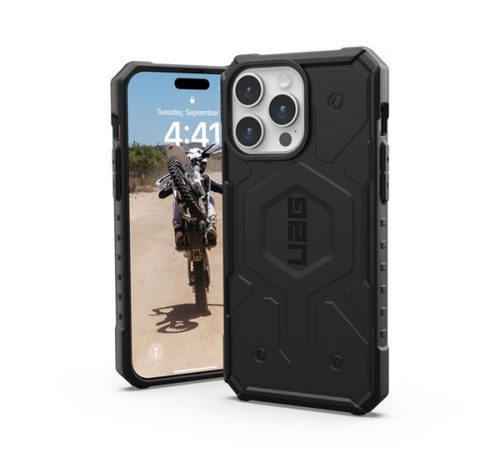 UAG Pathfinder MagSafe Apple iPhone 15 Pro Max hátlap tok, fekete