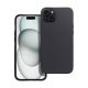 Matt Apple iPhone 15 szilikon tok, fekete
