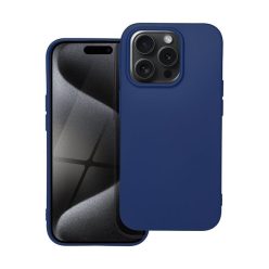 Forcell Soft Apple iPhone 15 Pro szilikon tok, sötétkék