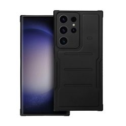   Heavy Duty Samsung Galaxy S23 Ultra ütésálló szilikon tok, fekete