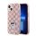 Karl Lagerfeld Monogram Choupette Apple iPhone 15 hátlap tok, rózsaszín