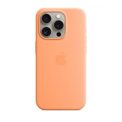 Apple iPhone 15 Pro MagSafe szilikontok, narancssörbet
