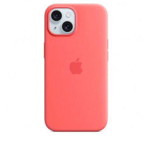 Apple iPhone 15 MagSafe szilikontok, guava