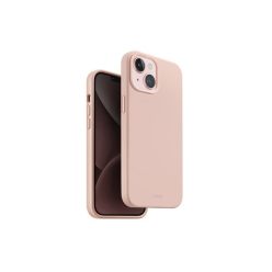   Uniq Lino Hue Apple iPhone 15 Magsafe Szilikon tok, rózsaszín