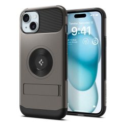 Spigen Slim Armor Apple iPhone 15 tok, Gunmetal, szürke