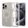 Spigen Ultra Hybrid Magfit Apple iPhone 15 Pro tok, MagSafe, bézs kerettel, átlátszó