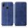 Apple iPhone 12 / 12 Pro, oldalra nyíló tok, kék