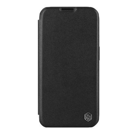 Nillkin Qin Pro bőr flip tok, Iphone 15 Pro , fekete