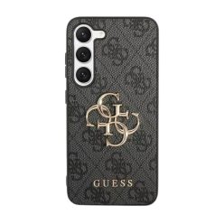   Guess 4G Big Metal Logo Samsung Galaxy S24 hátlap tok, fekete