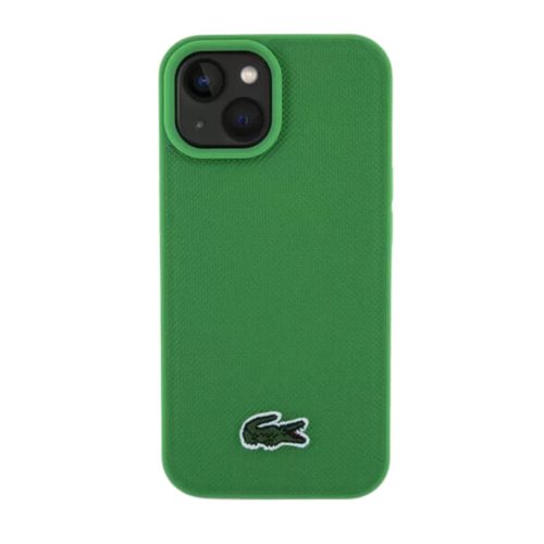 Lacoste Iconic Petit Pique Woven Logo iPhone 15 MagSafe tok, zöld