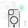 Phoner Apple iPhone 15 Pro Hybrid Mag MagSafe kemény hátlap tok, fekete