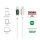 4smarts DigitCord USB / USB-C töltő- és adatkábel, 100W, 3m, fehér