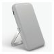 Uniq Hoveo mágneses Fast Wireless USB-C PD Power bank / külső akkumulátor / powerbank, kártyatartóval, 5000Mah, szürke