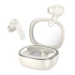 Hoco EQ6 TWS Shadow bluetooth headset, fehér
