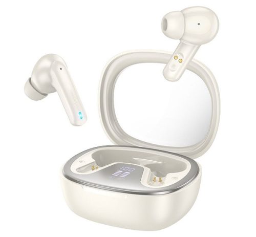 Hoco EQ6 TWS Shadow bluetooth headset, fehér