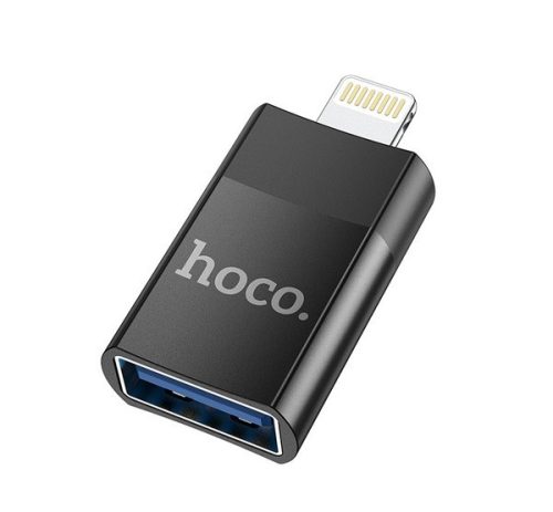 Hoco UA17 OTG adapter USB-A A- Lightning, fekete