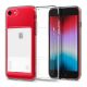 Spigen Crystal Slot Apple iPhone SE (2022 / 2020) / 8 / 7 tok kártyatartóval, Crystal Clear, átlátszó