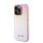 Guess PU Leather Iridescent Metal Script iPhone 15 Pro tok, rózsaszín