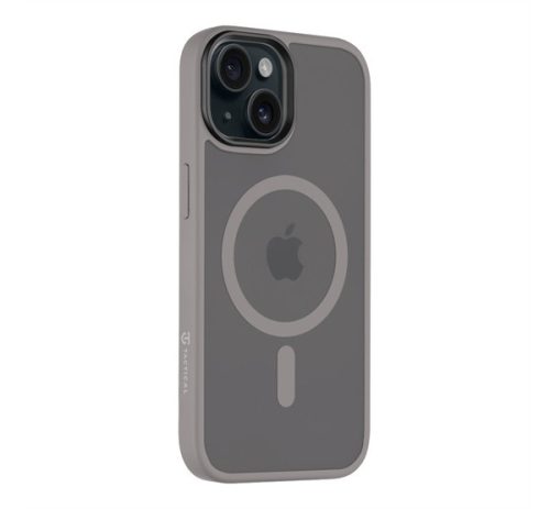 Tactical MagForce Hyperstealth Apple iPhone 15 Magsafe hátlap tok, áttetsző/világosszürke
