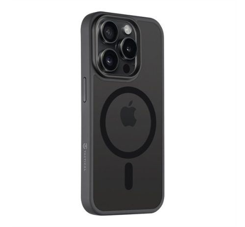 Tactical MagForce Hyperstealth Apple iPhone 15 Pro Magsafe hátlap tok, áttetsző/sötétszürke