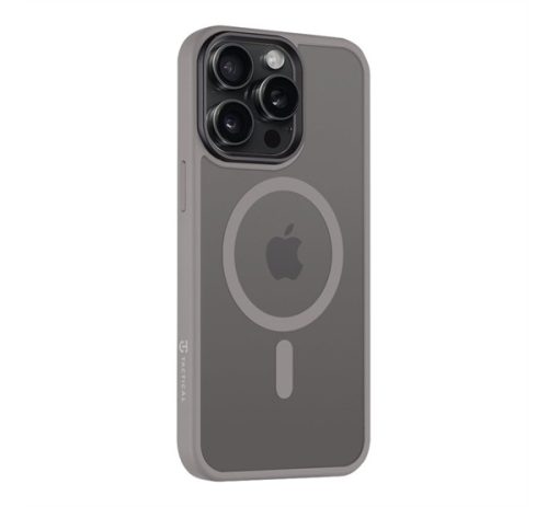 Tactical MagForce Hyperstealth Apple iPhone 15 Pro Max Magsafe hátlap tok, áttetsző/világosszürke