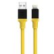 Tactical Fat Man USB / Lightning töltő- és adatkábel, 1m, sárga