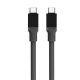 Tactical Fat Man USB-C / USB-C töltő- és adatkábel, 1m, szürke