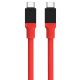 Tactical Fat Man USB-C / USB-C töltő- és adatkábel, 1m, piros