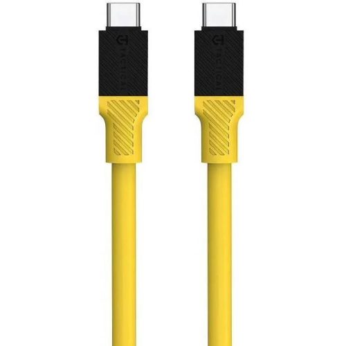 Tactical Fat Man USB-C / USB-C töltő- és adatkábel, 1m, sárga