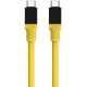 Tactical Fat Man USB-C / USB-C töltő- és adatkábel, 1m, sárga
