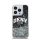 DKNY Liquid Glitter Arch Logo iPhone 15 Pro hátlap tok, fekete