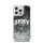 DKNY Liquid Glitter Arch Logo iPhone 13 Pro hátlap tok, fekete