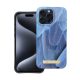 Forcell F-Protect Mirage Apple Iphone 15 Pro Max Magsafe kompatibilis hátlap tok, madártoll minta, kék