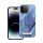 Forcell F-Protect Mirage Apple iPhone 14 Pro Max Magsafe kompatibilis hátlap tok, madártoll minta, kék