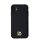 DKNY PU Leather Repeat Pattern Stack Logo Apple iPhone 11 Magsafe kompatibilis hátlap tok, fekete