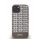 DKNY PU Leather Repeat Pattern Bottom Stripe Apple iPhone 14 Magsafe kompatibilis hátlap tok, barna