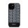 DKNY PU Leather Repeat Pattern Bottom Stripe Apple iPhone 15 Magsafe kompatibilis hátlap tok, fekete