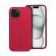 Frame iPhone 15 közepesen ütésálló tok kameravédő kerettel, magenta