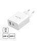 Cellect hálózati töltő USB-C + USB-A(MTCB-PD20W-W), 20W, fehér