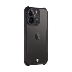   Tactical Quantum Stealth Apple iPhone 14 Pro hátlap tok, átlátszó/fekete