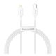 Baseus Superior Series USB-C / Lightning töltő- és adatkábel, 20W, PD, 1m, fehér
