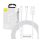 Baseus Superior Series 3in1 töltő- és adatkábel, USB / microUSB / USB-C / Lightning, 3,5 A, 1,2 m, fehér