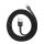 Baseus Cafule USB / Lightning töltő- és adatkábel, 2.4A, 1 m, szürke-fekete