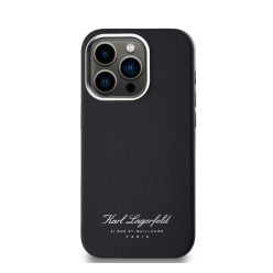   Karl Lagerfeld Grained PU Hotel RSG iPhone 13 Pro hátlap tok, fekete