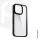 Phoner Custom Hybrid Apple iPhone 15 Pro hátlap tok, fekete (fekete gombokkal)