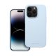 Roar Apple iPhone 14 Pro prémium szilikon tok velúr béléssel, világoskék