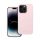 Roar Apple iPhone 14 Pro prémium szilikon tok velúr béléssel, világos rózsaszín