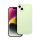 Roar Apple iPhone 14 Plus prémium szilikon tok velúr béléssel, világoszöld