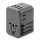 Energea Travelworld 4in1 3xUSB-A/ 2x USB-C utazó gyorstöltő adapter, (PD-PPS-QC 3.0) 35.5W, szürke (US/UA/EU/UK)