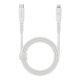 Energea Flow C94 USB-C / Lightning MFI szövet gyorstöltő- és adatkábel, 1.5m, 60W, 3A, fehér